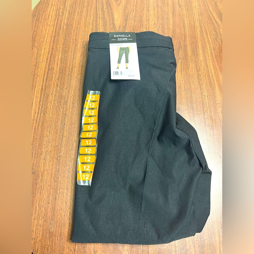 Rafaella Women's Comfort Leggings Size 12 Black NWT